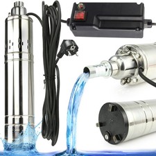 Tiefbrunnenpumpe Schneckenpumpe 1100W Edelstahl 1 Zoll 70m Haus Garten Brunnen