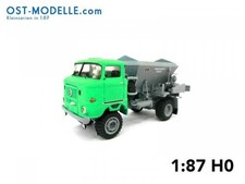 IFA W50LA ND mit Düngerstreuaufbau D035B gruen-grau 1:87 H0 DDR LPG 