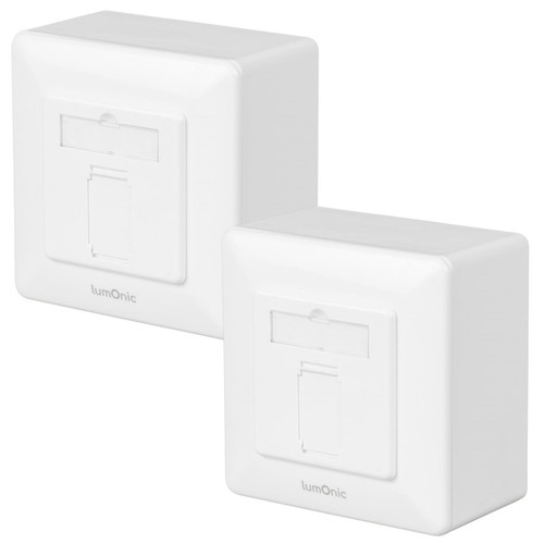 2er set netzwerkdose aufputz - set,