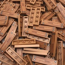 100x Fliese Hellbraun 1x4