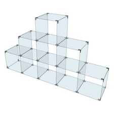 Glassteckvitrine "Pyramide"