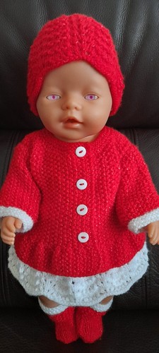 Handgestrickte puppenkleidung - handgestrickte,