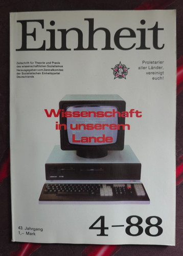 Ddr zeitschrift einheit - zeitschrift, 4-88