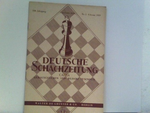Deutsche schachzeitung caissa - deutsche,