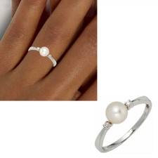 Damen Ring 585 echt Weißgold