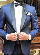 Designer Blau Blumenmuster