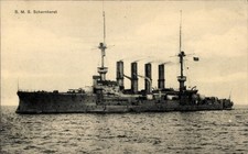 Deutsches kriegsschiff sms - ak,