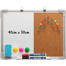 Kombitafel Whiteboard Kork