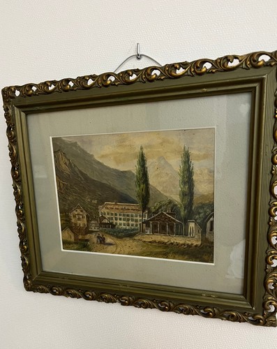 Aquarell tuschezeichnung 1847 - aquarell,
