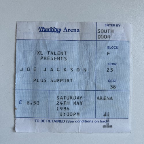 Joe jackson ticket stub - joe,