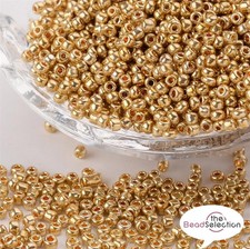 GOLD METALLIC GLAS ROCAILLES