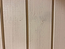 Holz Verkleidung Fassade Profilholz hell-beige 27 mm Carport Hauswand Osmo Verto