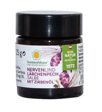 Sonnenmoor Nervenlind Lärchenpechsalbe mit Zirbenöl. Feiner Duft. 25g