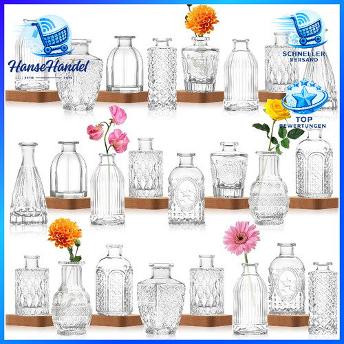 Glasvasen set stück - 24,