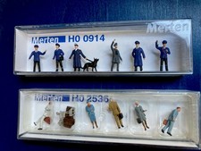 MERTEN BOX Konvolut Modellbaufiguren HO, (Bahnhof),  TOP ZUSTAND