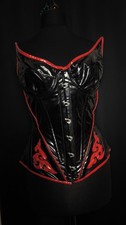 PVC Lackleder Korsett