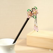 Blumen Rosa Kanzashi Haarnadel