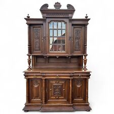Gründerzeit Buffet Historismus Schrank Anrichte Aufsatz Buffet Vitrine um 1880