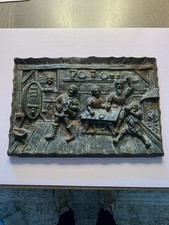 Eisenplatte, Motiv Zecher, Alt