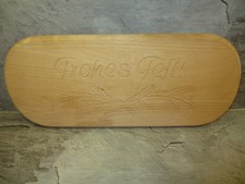 Stollenbrett  - Servierbrett für große Christstollen - Schneidbrett 51 x 21,5 cm