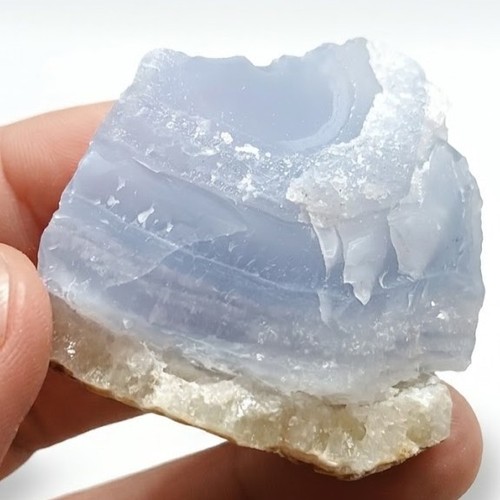 Chalcedon hellblau geode druse - chalcedon,