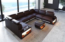Sofa Wohnlandschaft Ledersofa