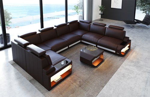 Sofa wohnlandschaft ledersofa - wohnlandschaft,