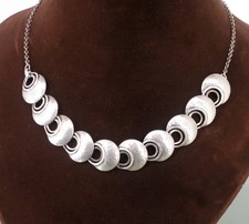 Silber Kette Art Deco DESIGN COLLIER ART NOUVEAU Halskette