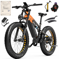 LANKELEISI RV800 Plus 26" Electric Mountain Bike 48V 20Ah Fat tire EBike E-MTB