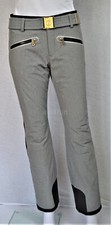 BOGNER DAMEN SKIHOSE TYRA GRAU GÜRTEL GOLD STRETCH UVP 799 € Gr 42 44 L XL NEU