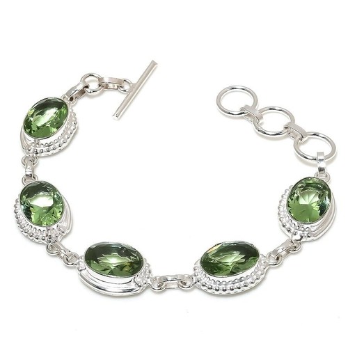 Grüner amethyst ovale form - ovale,