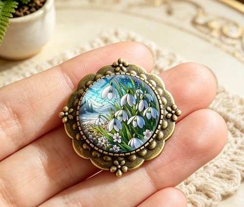 Wunderschöne vintage brosche - vintage,