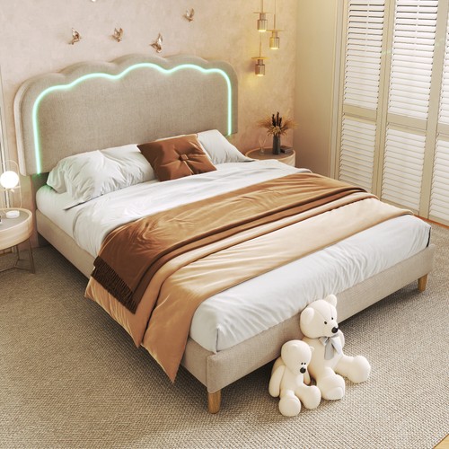 Polsterbett led doppelbett - polsterbett,