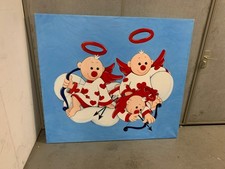 Engel Motiv - LEINWAND BILD XXL ca.170x150x5 auf Holzrahmen gebraucht