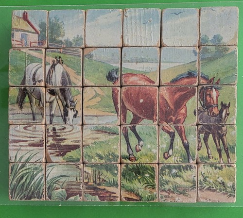 Altes holzblock puzzle - altes, 6