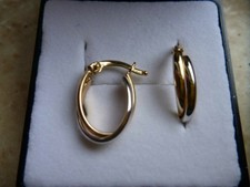 585 Goldohrringe Creolen in