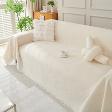 Extra große Chenille-Würfe für Sofas Settee Bettdecke Bettdecken Decken Einfarbi