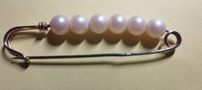 Tuchnadel/Brosche mit Perlen