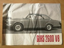 Glas 2600 V8; Prospekt; Sales