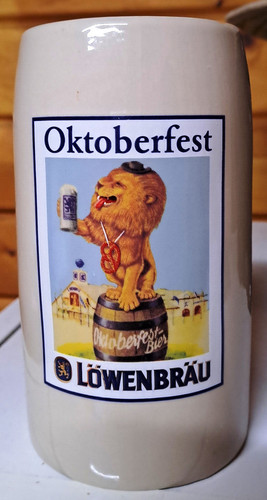 Bierkrug steingut oktoberfest - bierkrug,