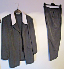 Konfirmation Nadelstreifanzug 40 42 Anzug Damenanzug 2tlg Abendanzug Büroanzug