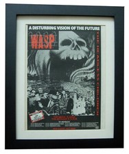 WASP+Headless Children+TOUR+POSTER+AD+ORIGINAL+RARE 1989+FRAMED+FAST WORLD SHIP