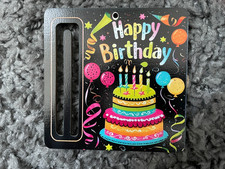 Happy Birthday Karte Holz Geldgeschenk Deko