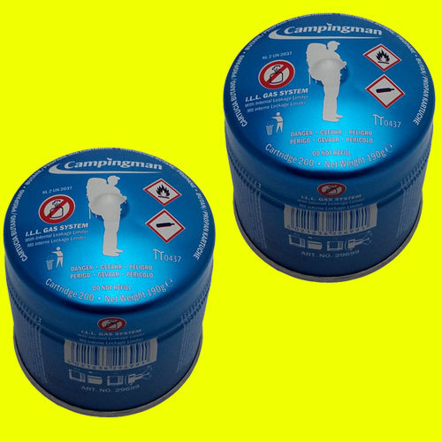 Butan gas kartusche - 2x,