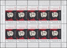 3300 Martin Luther - 500 Jahre Reformation - 10er-Bogen ** postfrisch