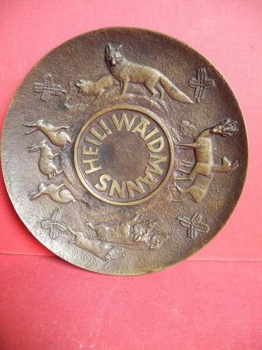 Bronze jagdschale waidmanns - bronze,