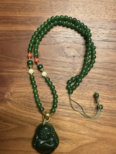 Grüne Buddha-Halskette mit