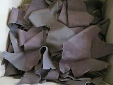 5kg kleine Lederreste Rindleder braun grob genarbt Leder Bastelleder Basteln