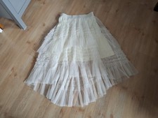 Tüll Mesh Rock Ibiza Style Creme Gr. L ( 36-38 )