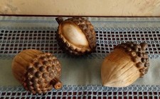 Halloween Herbst Eichel Kastanie 3 Teile Gespenst Kürbis Hexe Töpferarbeit